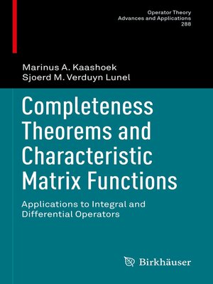cover image of Completeness Theorems and Characteristic Matrix Functions